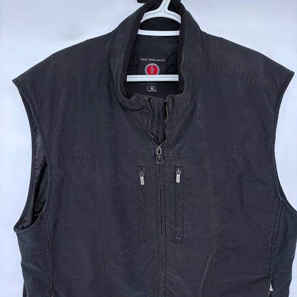 SCOTTeVEST TEC Vest Men's XL Black Full Zip Utility Zip Pockets Travel Tactical - Picture 2 of 7